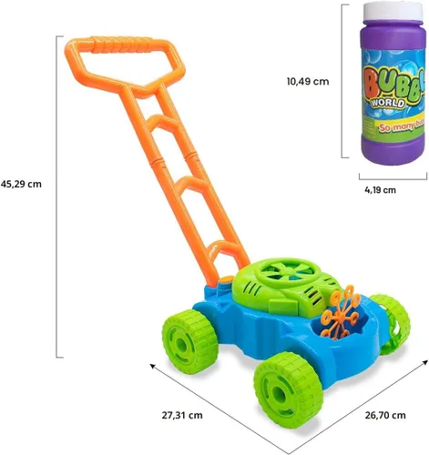 Vista 6 de Lydaz – Máquina de burbujas electrónicas para césped, juegos al aire libre, juguetes para niños