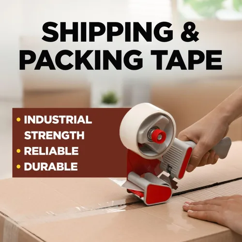 Vista 2 de Scotch Cinta de embalaje de grado comercial, 1.88 "x 54.6 yardas, para uso industrial resistente, 1 rollo (3750)