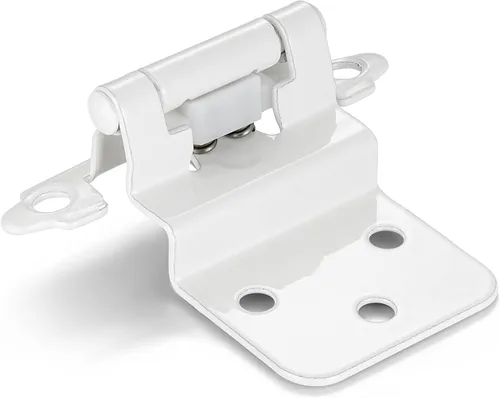 Vista 12 de 4 Pack (2 Pares) Bisagras de cierre automático de latón antiguo para puerta de gabinete de cocina, 1/2" de superposición (variable) Bisagras