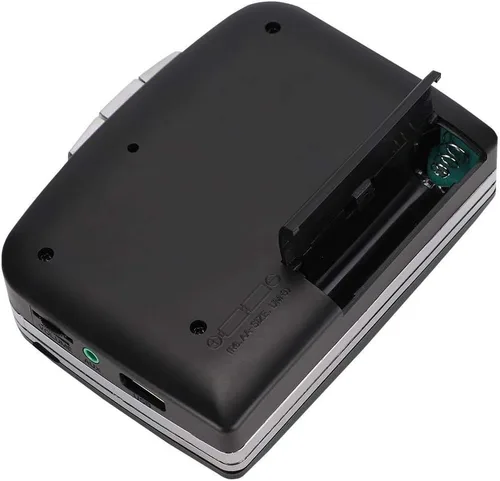 Vista 4 de BTER Reproductor de cassette, convertidor de cinta de computadora a MP3, altavoz portátil pequeño para cinta grabada en casete
