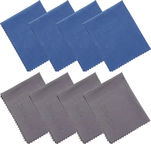 Vista 11 de Wisdompro Paquete de 8 paños de limpieza de microfibra de 6 x 7 pulgadas para lente de cámara, lentes, teléfono, iPhone, iPad, tableta, laptop, TV