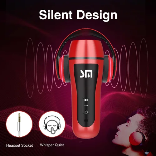 Vista 6 de Pussy Pocket,Male Self Masterburbatar Hands Free Life Size Silicone Blowjobob Machine for Man Mens Masterbuters Masturebor Adult Toy Realistic
