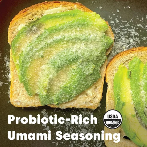Vista 6 de Wilderness Poets, Miso Nooch - Condimento orgánico 100% seco de garbanzos Miso Umami - Espolvorea sobre todo. Orgánico, vegano, sin soja, rico