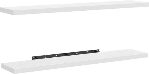 Vista 15 de AMADA HOMEFURNISHING Estantes flotantes montados en la pared, estantes de pared de 15 x 7 pulgadas para baño, dormitorio, sala de estar, estantes