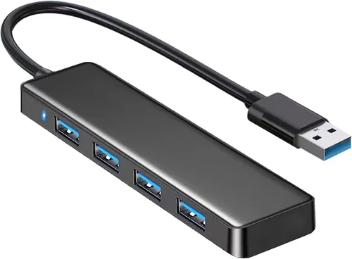 Vista 12 de Concentrador USB 3.0, VIENON USB Hub con 4 Puertos USB 3.0 Hembra, Divisor USB Extensor USB para PC, Portátil, Xbox, PS4/5, Unidad Flash, HDD