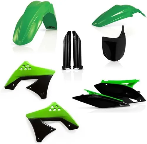 Vista 2 de Acerbis Kit completo de plástico - Compatible con Kawasaki KX250F (09-12) - Verde