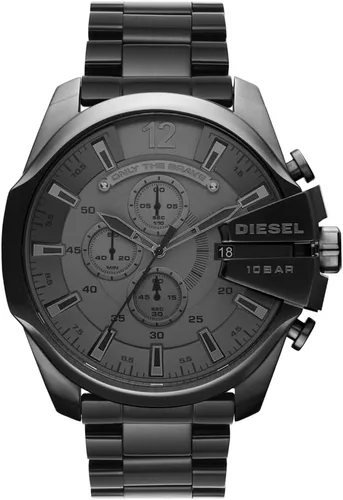 Vista 28 de Diesel Mega Chief Reloj de acero inoxidable para hombre con movimiento analógico o digital