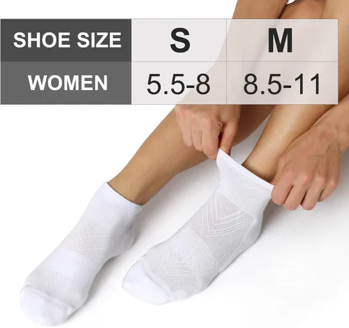 Vista 2 de CS CELERSPORT 6 pares de calcetines deportivos para correr para mujer acolchados