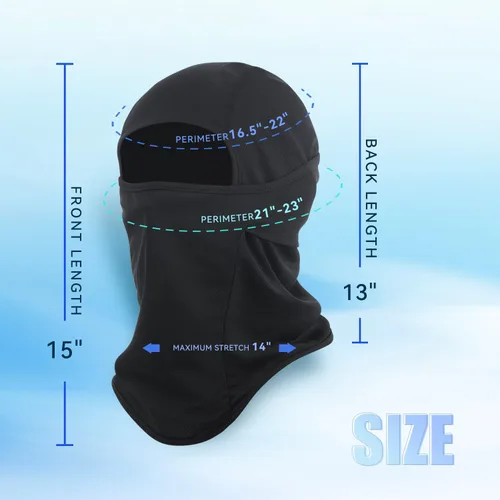 Vista 7 de Pasamontañas de esquí de 3 piezas, máscara de cara completa de invierno para hombres y mujeres, protección UV, capucha resistente al viento