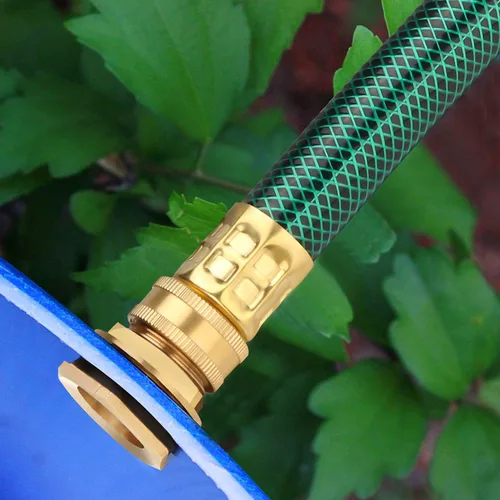 Vista 6 de WADEO Kit de conector de barril de lluvia, paquete de 2, kit de enlace de barril de lluvia con dos mangueras de 12 pulgadas y cuatro accesorios