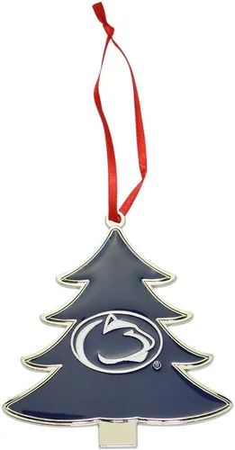 Vista 22 de Alabama Crimson Tide Circle Logo Árbol en forma de adorno de Navidad de metal