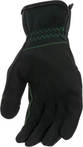Vista 5 de John Deere JD86021-XL - Palma de cuero sintético para hombre, alta destreza, resistente a la abrasión, nudillos acolchados, negro, XL