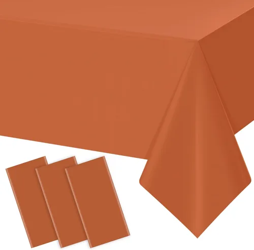 Vista 39 de 3 manteles color beige para mesas rectangulares, mantel desechable de plástico marfil, mantel impermeable color crema para cumpleaños, bodas