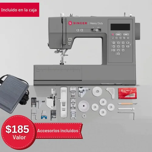 Vista 3 de SINGER Máquina de coser computarizada resistente 6700C con kit de accesorios Motor fuerte con potencia de perforación mejorada, 411 aplicaciones