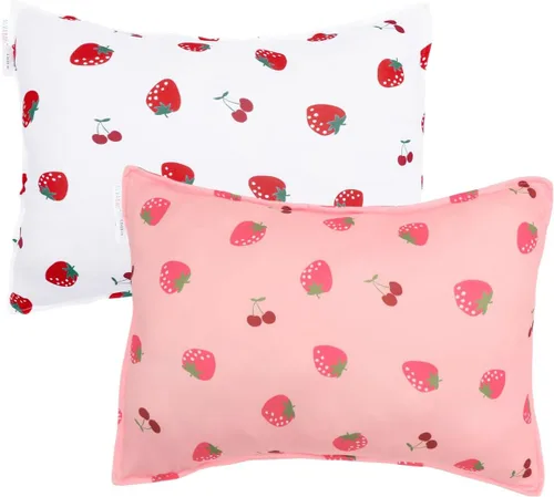 Vista 39 de ALVA BABY - Fundas de almohada de algodón para niños pequeños de 13 x 18 pulgadas o 12 x 16 pulgadas
