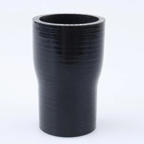 Vista 28 de AC PERFORMANCE ID de 1" a 1/2" (25mm a 13mm) Manguera de silicona recta reductora de 3 capas reforzada negra, 3" de longitud Negro