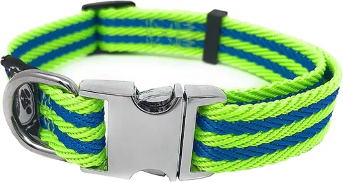 Vista 12 de Regal Dog Products Collar grande para mascotas con hebilla grabada personalizada, collares de sarga duraderos para perros pequeños, collares