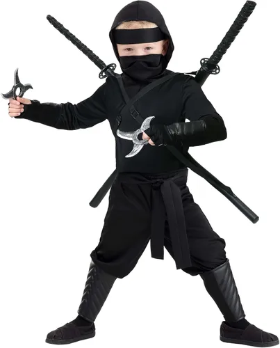 Vista 2 de Disfraz de Ninja Shinobi Stealth para niños pequeños