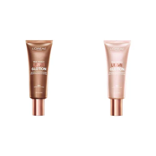 Vista 17 de L'Oréal Paris Maquillaje True Match Lumi Glotion, Potenciador de brillo natural, Iluminador resaltador, Gotas bronceadoras para un brillo bañado por