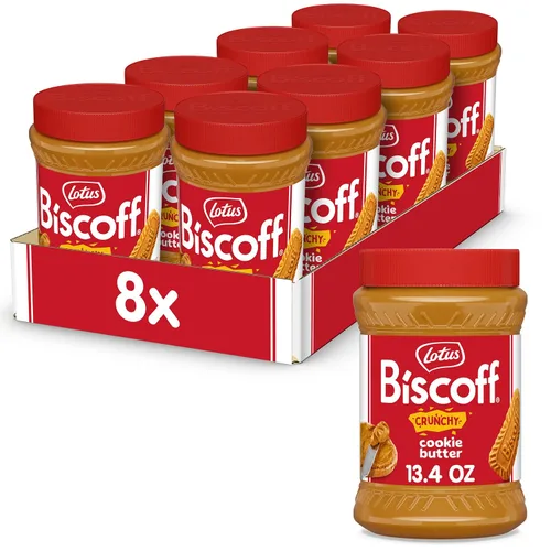 Vista 6 de Lotus Biscoff - Mantequilla de galleta para untar, cremosa, no transgénica, vegana