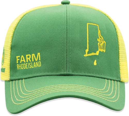 Vista 143 de John Deere Gorra de béisbol con logotipo y malla trasera con contraste, para hombre
