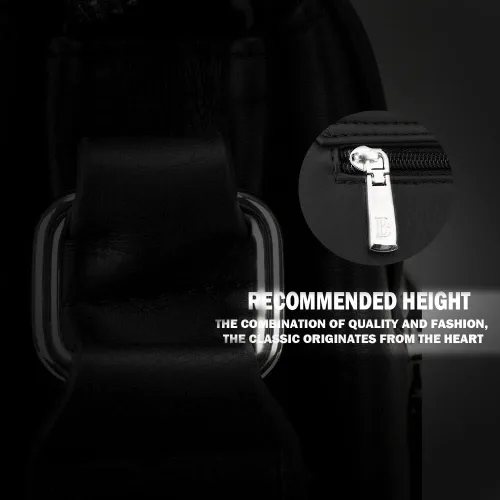 Vista 4 de Leathario Bolso de hombro para hombre, de cuero auténtico, pequeño bolso de mensajero para hombre, bolso cruzado para hombre, bolso de viaje