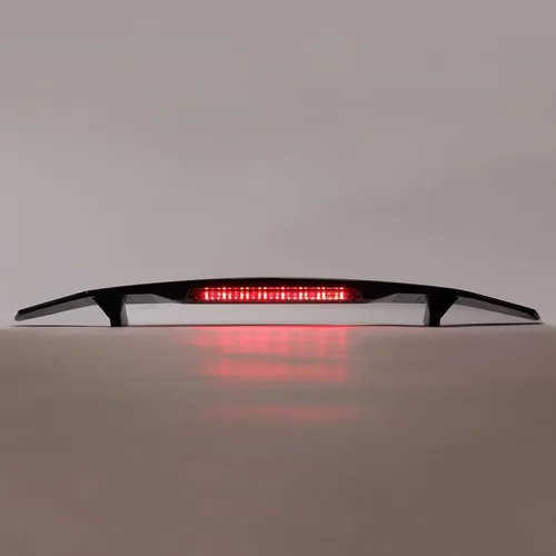 Vista 7 de Alerón de maletero negro brillante con luz de freno LED 3RD compatible con 2016-2021 H0nda Civic EX-L EX LX Sport Sedan - Luz de freno para maletero