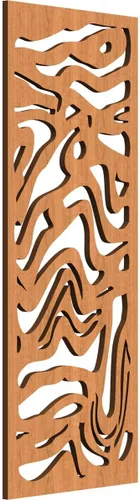 Vista 53 de 9 3/8"W x 24 3/8"H x 1/4"T Northfield Decorativos Paneles de Pared de Madera Calado, Abedul