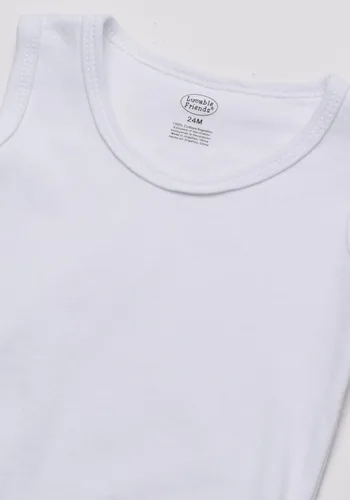Vista 3 de Luvable Friends - Mameluco unisex de algodón sin mangas para bebé