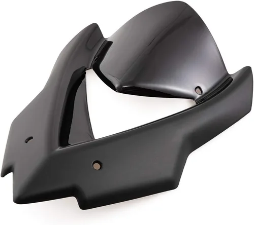 Vista 4 de Deflectores de viento de doble burbuja para parabrisas de motocicleta, compatible con Kawasaki Z1000 2014-2019 Negro-Blcak