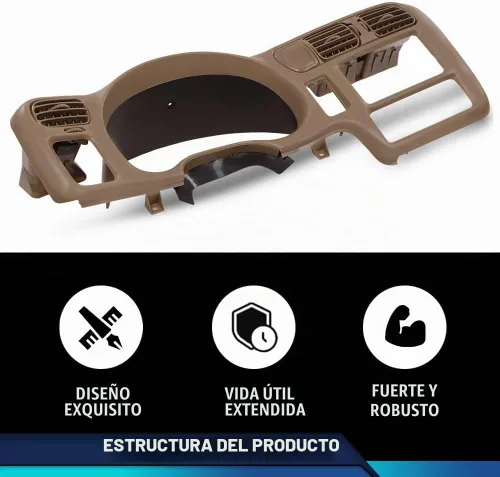 Vista 8 de PIT66 Bisel del Tablero de Instrumentos Cluster Bisel del Tablero Trim, Compatible con Chevy Blazer S10 GMC Jimmy Sonoma 1998 1999 2000 2001 2002