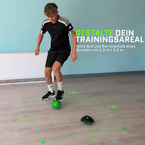 Vista 6 de Soccer Bot - El mejor juego de fútbol para interiores con rastreador de puntuación y modos de velocidad, juguete de entrenamiento de fútbol