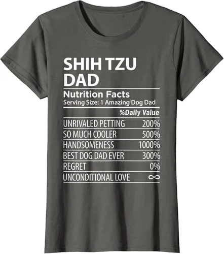 Vista 9 de Shih Tzu Dad - Camiseta divertida para dueño de perro Shih Tzu, Negro