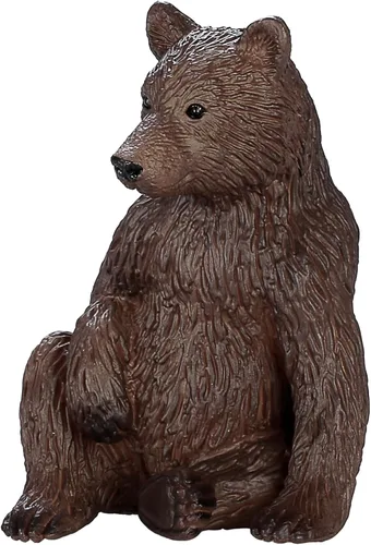 Vista 4 de MOJO - Grizzly Bear Cub Figura de juguete pintada a mano Colección North American Woodland Fiel a la vida y muy detallada Diseñado en Reino