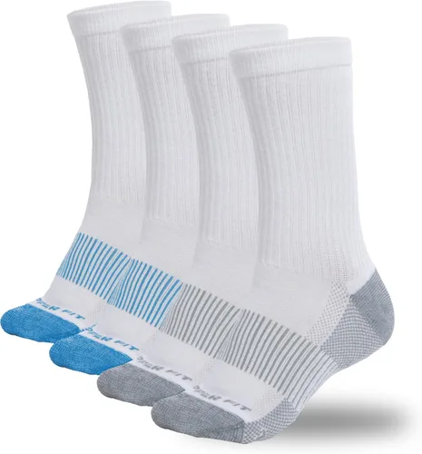 Vista 6 de Calcetines deportivos de Copper Fit de longitud media para unisex, 2 pares Negro