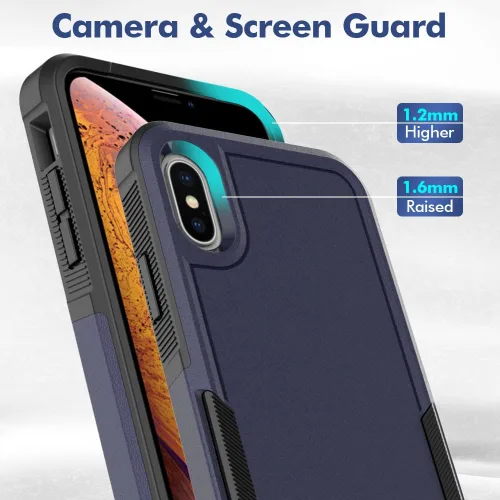 Vista 90 de Jeylly Funda para iPhone SE/Funda para iPhone 5S, Exterior de Plástico Duro que Absorbe Golpes + Interior de Silicona de Goma Defensor contra