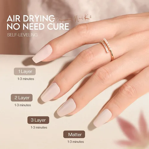 Vista 9 de Morovan Juego de Esmaltes de Uñas Marrones: Kit de Esmalte de Uñas Nude Chocolate Oscuro de Invierno Secado Rápido al Aire Regular Paquete