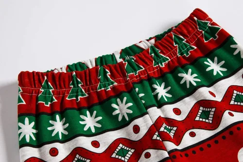 Vista 8 de Pijamas de Navidad para niños pequeños y niñas, 100% algodón, dinosaurio, estrellado, ropa de dormir de manga larga, 2 piezas, ropa para niños