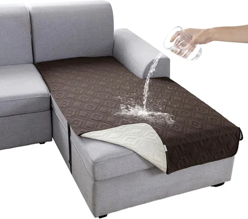 Vista 33 de Genina Juego de 2 Fundas de Reposabrazos para Sofá 100% Impermeables, Fundas para Reposabrazos de Sofá, Sillón, Protectores Antideslizantes
