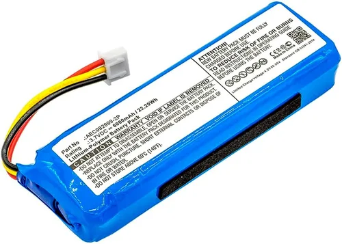 Vista 3 de Reemplazo de batería AEC982999-2P de 6000mAh compatible con altavoz Bluetooth portátil JBL Charge
