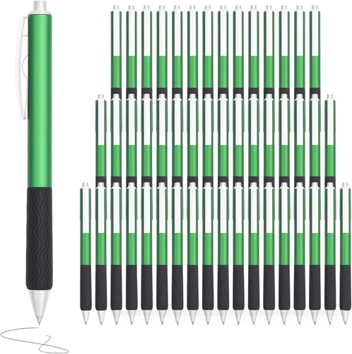 Vista 12 de Bolígrafos de Gel Negros, Paquete de 50 Bolígrafos Negros 0.5mm de Punta Fina, Tinta Negra, Escritura Suave, Bolígrafo de Gel con Clic para Oficina