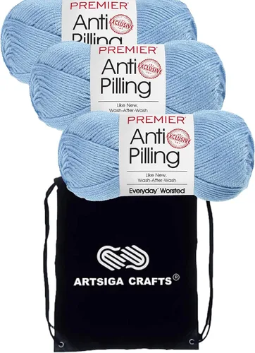 Vista 10 de Premier Yarns Antibolitas para todos los días Blancanieves 100-1 Dn100-1-Snow-White