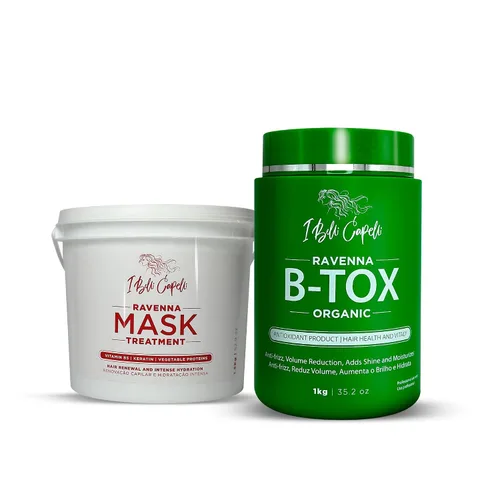 Vista 13 de Mascarilla Profesional Para El Cabello Ravenna Para Cabello Dañado - Brillo Intenso Y Humectación Para Todo Tipo De Cabello - Mascarilla