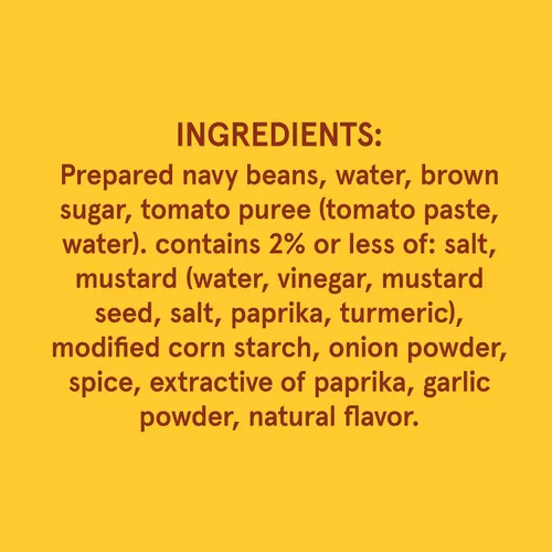 Vista 3 de BUSH'S BEST Frijoles horneados vegetarianos enlatados de 8.3 onzas, fuente de proteína y fibra a base de plantas, bajo en grasa, sin gluten