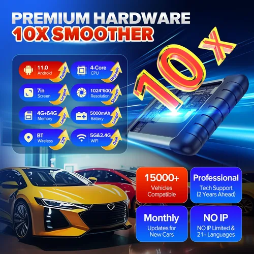 Vista 8 de Autel Escáner MaxiCOM MK808BT PRO: Actualización 2026 de MK808S MX808S MK808Z Herramienta de diagnóstico bidireccional, 2.0 BT Ver. de MK900 MX900