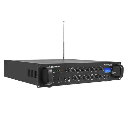 Vista 7 de Sound Town 70V/100V amplificador de potencia comercial (PAC80-2)