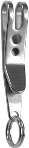 Vista 4 de 20 unids Clip de suspensión Llavero de acero inoxidable Clip de bolsillo Soporte portátil EDC Quickdraw Herramienta