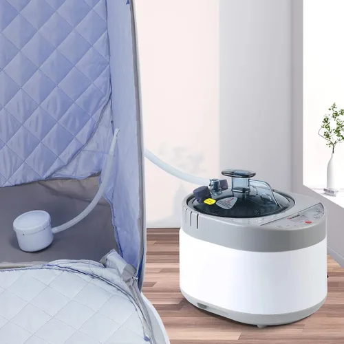 Vista 7 de Smartmak Olla de Vapor para Sauna, Portátil de 4L Generador de Vapor Mejorado con Control Remoto, Máquina de Spa con Visualización de Temporizador