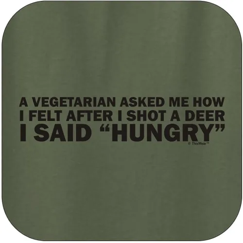 Vista 2 de Hunting Gift - Sudadera con capucha divertida con diseño de cazador de ciervos vegetarianos