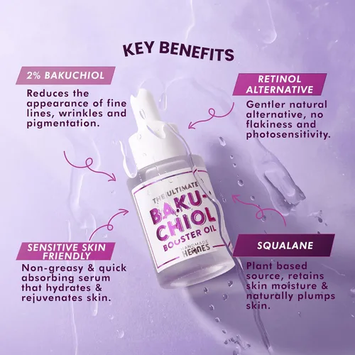 Vista 3 de Ahorra un 15 % en paquete facial de Bakuchiol - Aceite facial de Bakuchiol, exfoliante labial y mascarilla